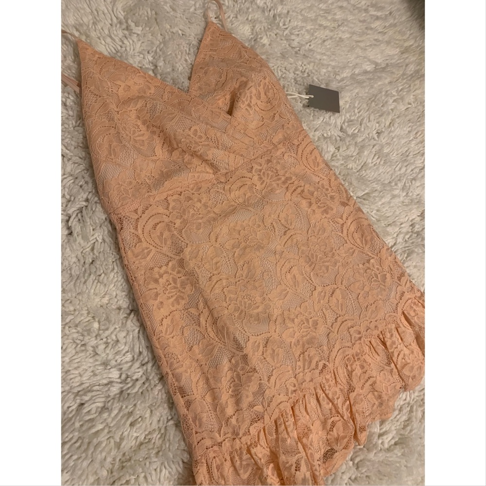 Summer dress peachy color